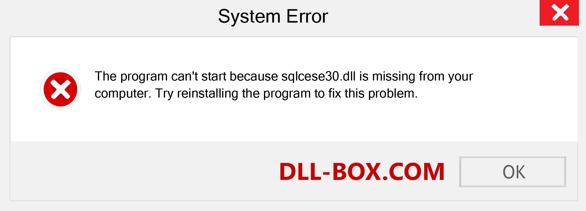  sqlcese30.dll file is missing?. Download for Windows 7, 8, 10 - Fix  sqlcese30 dll Missing Error on Windows, photos, images