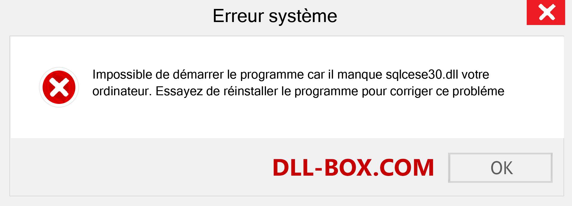 Le fichier sqlcese30.dll est manquant ?. Télécharger pour Windows 7, 8, 10 - Correction de l'erreur manquante sqlcese30 dll sur Windows, photos, images